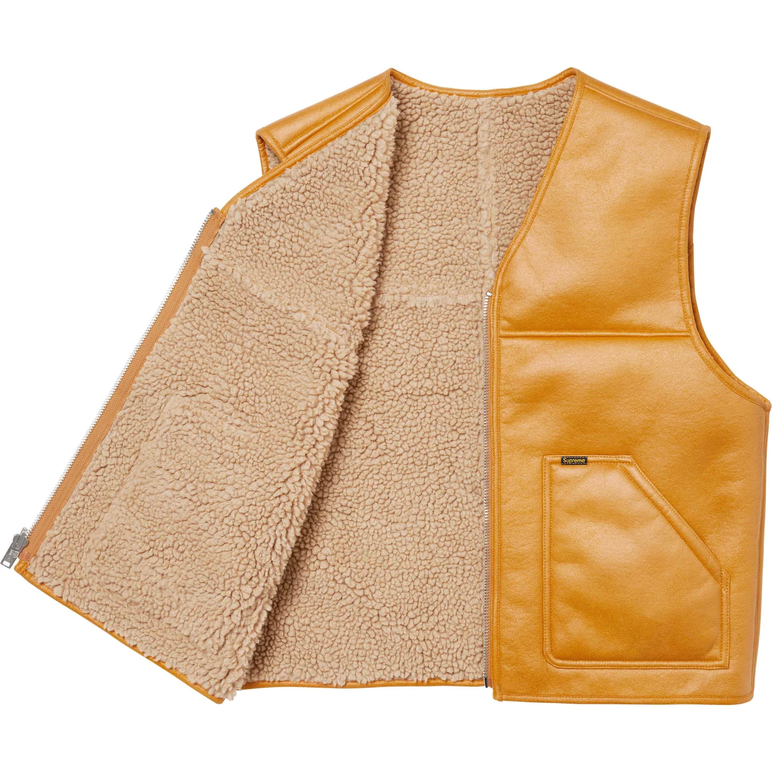 Reversible Faux Shearling Vest view 2